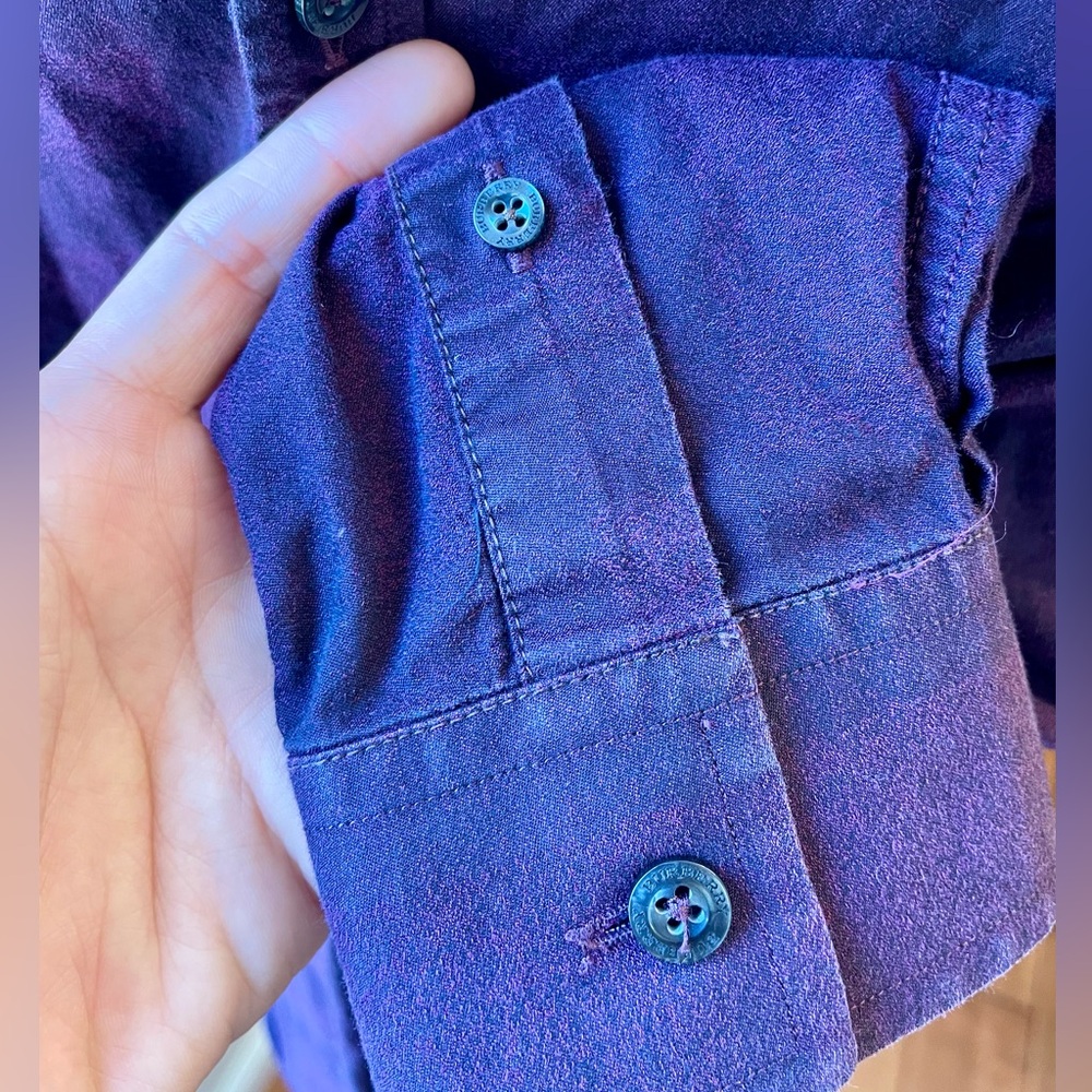 Burberry Men’s Nova Check Button Down Top Size L - image 5